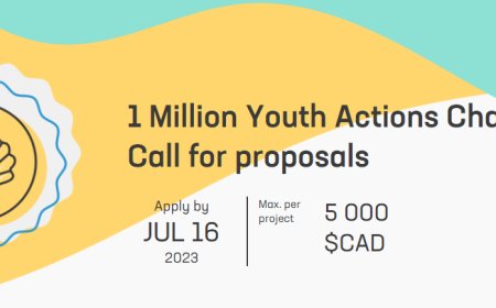 1 Million Youth Action Challenge (Up to $5,000 CAD funding)