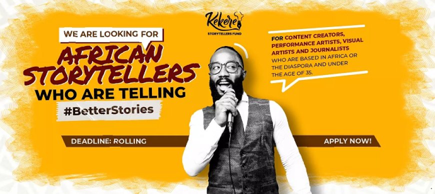 Africa No Filter’s Kekere Storytellers Fund (Win up to $2,000)