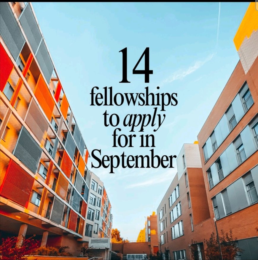 14 Fellowships to Apply for in September