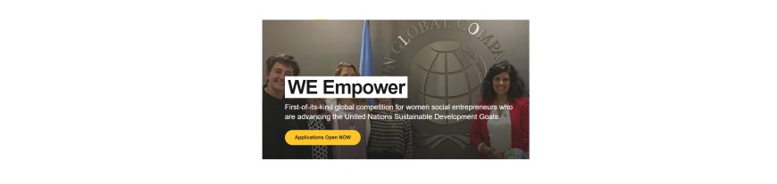 We Empower UN SDG Challenge 2024 for Women Social Entrepreneurs (Funded to UN Climate Week in USA)