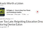 Listen to Podcast: Never Too Late: Igniting Education Dreams Featuring Denise Eaton