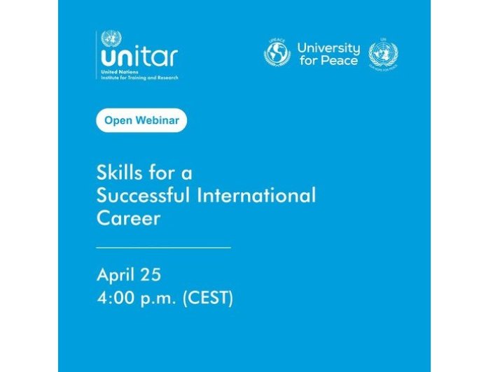 Open Webinar: Skills for a Successful International Career