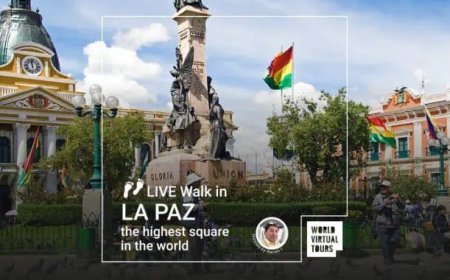 Zoom Virtual Tour: Live Walk in La Paz, Bolivia – the highest square in the world