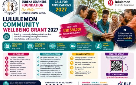 Call for Applications: Lululemon Community Wellbeing Grant 2027