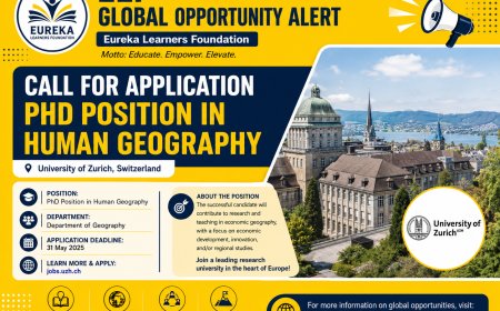 PhD Position in Human Geography 2026 at the University of Zurich, Switzerland (Fully Funded)