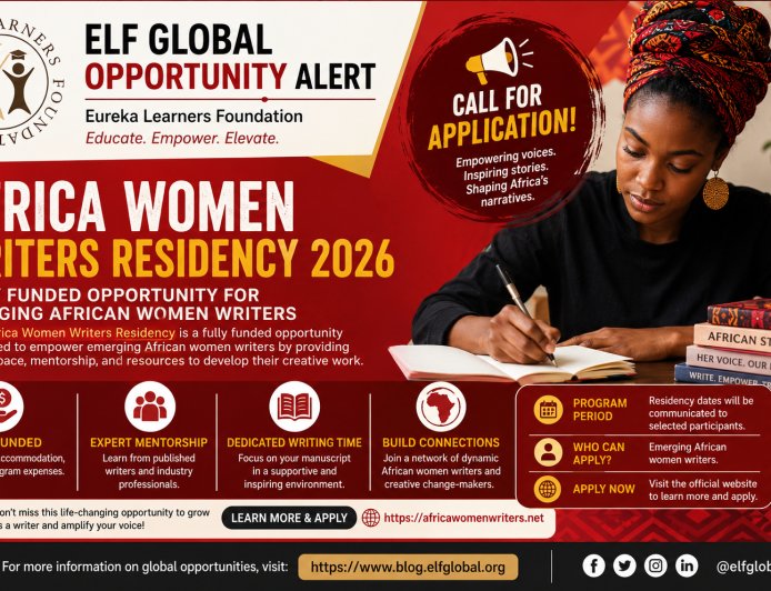 Africa Women Writers Residency 2026: Fully Funded Opportunity for Emerging African Women Writers