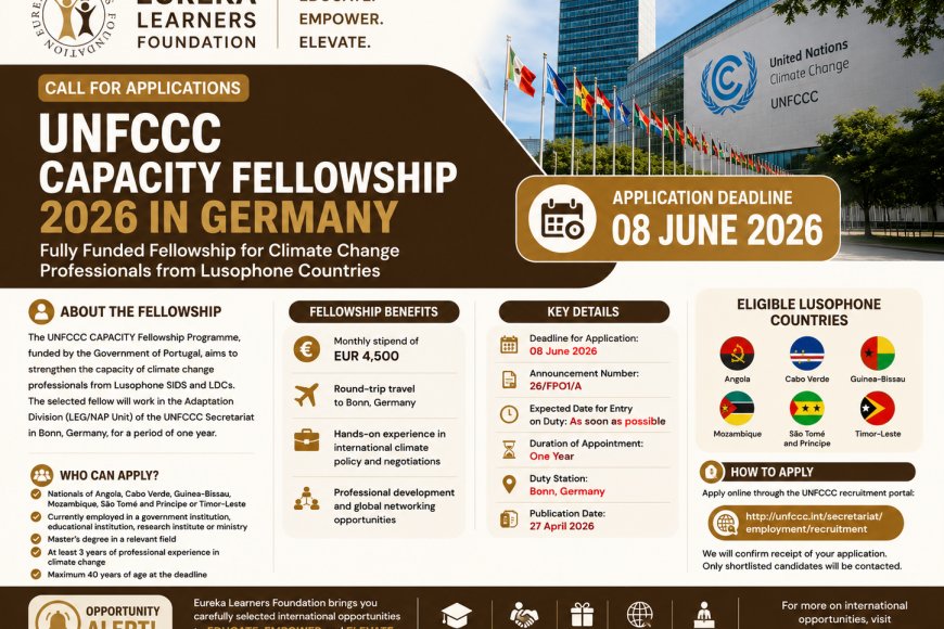 UNFCCC CAPACITY Fellowship 2026 in Germany (EUR 4,500 Monthly Stipend)