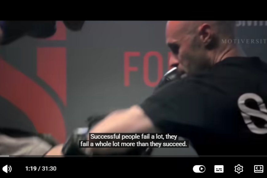Failure Is Not the End—It's Part of the Journey: Watch Inspirational Video