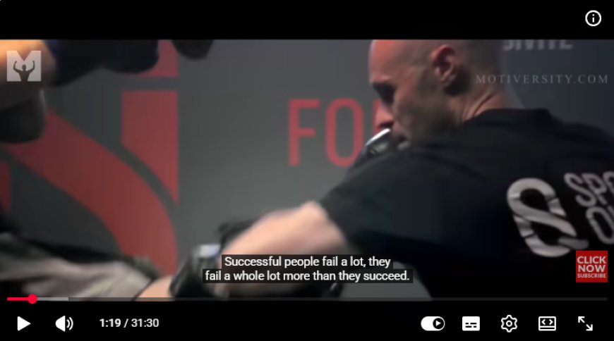 Failure Is Not the End—It's Part of the Journey: Watch Inspirational Video