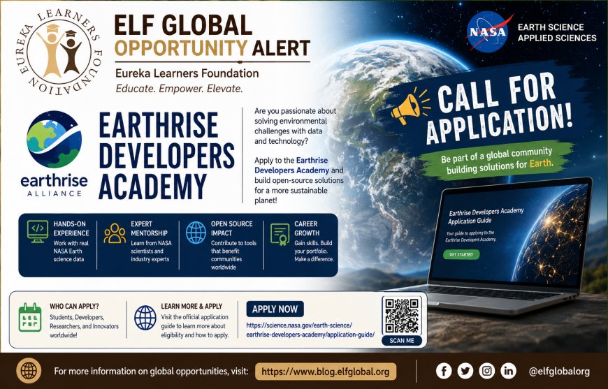 NASA EarthRISE Developers Academy 2026: Applications Open for Emerging Earth Science and GIS Professionals