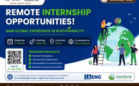 Remote Sustainability Internship 2026: Join IAENG & Solar4Earth for a Global Virtual Internship Experience