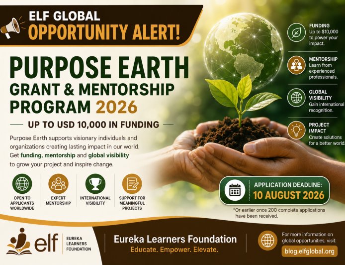 Purpose Earth Opens 2026 Grant Applications: Up to $10,000 for Community, Culture and Environmental Projects