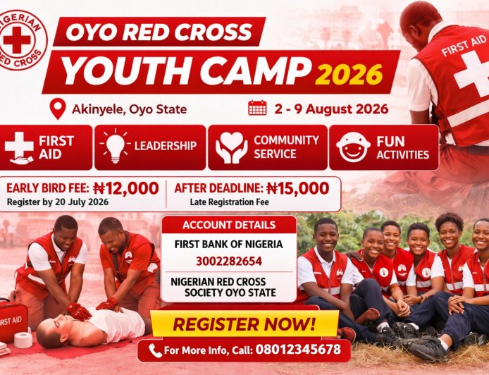 Oyo Red Cross Set to Host Annual First Aid & Leadership Training Camp 2026