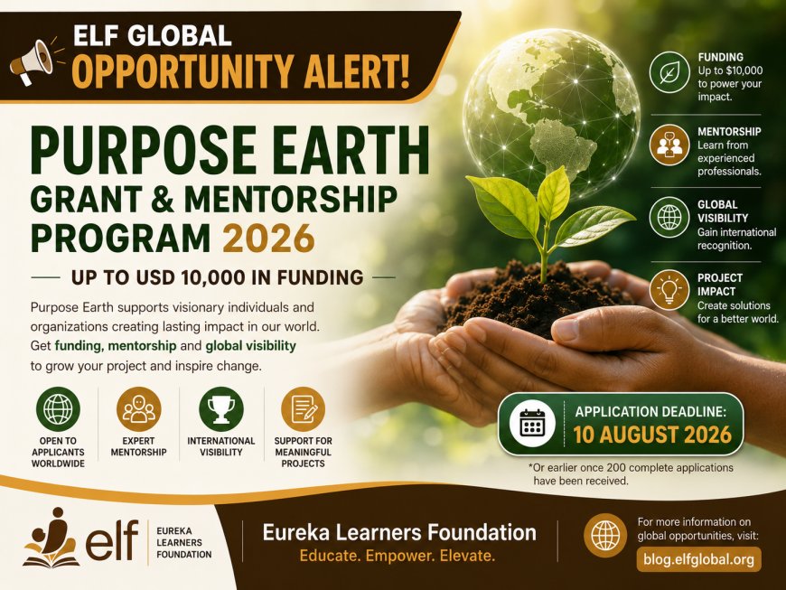 Purpose Earth Opens 2026 Grant Applications: Up to $10,000 for Community, Culture and Environmental Projects
