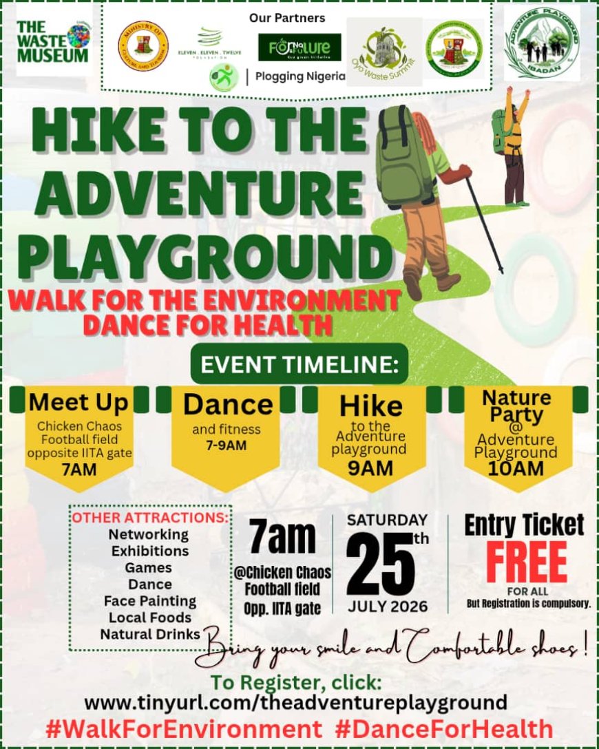 Will You Be in Ibadan This Saturday? Don't Miss This Exciting Nature Adventure!