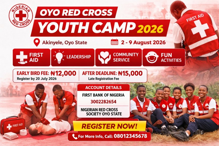 Oyo Red Cross Set to Host Annual First Aid & Leadership Training Camp 2026