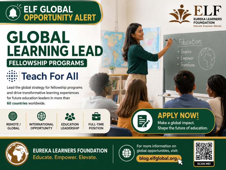 Teach For All Is Hiring a Global Learning Lead, Fellowship Programs