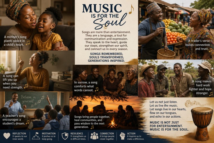 Songs Are for the Soul, Not Just Entertainment